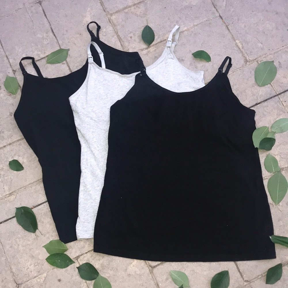Bundle of 3 Gap Body Maternity Nursing Tanks